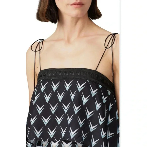 CAARA Frenta Ombré’ Geo Popover Midi Dress Size Large - Picture 10 of 10